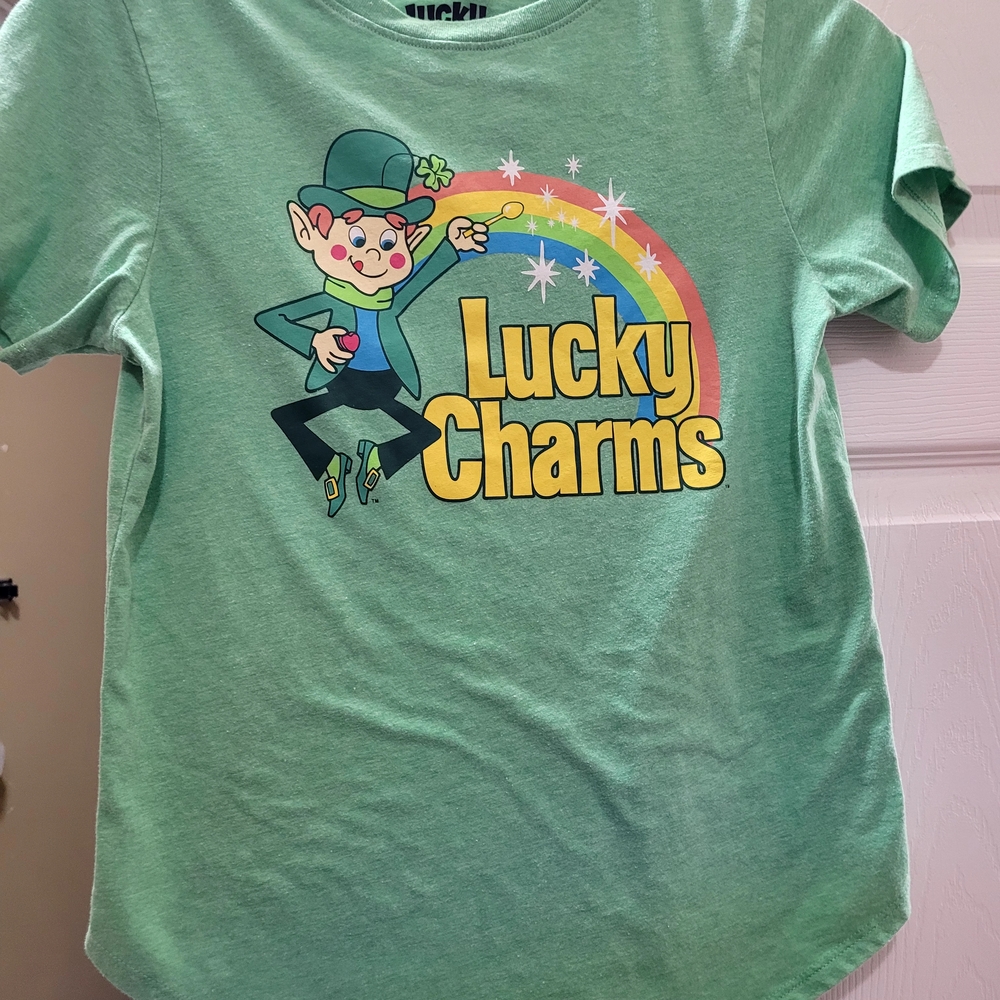 Green Kids T-Shirt Lucky Charms